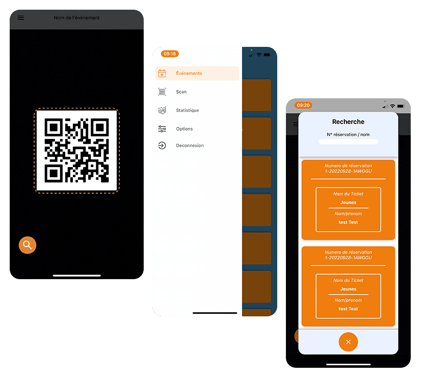 Application mobile de scan de billets et contrôle d'entrée Tropevent Scan